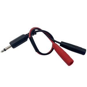 3.5mm TS to 6.35mm Splitter Cable