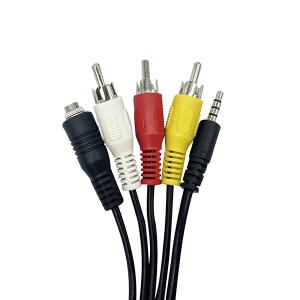 3.5mm Panel To 3*RCA Cable