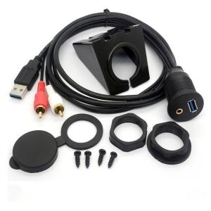 USB RCA Flush Mount Cable